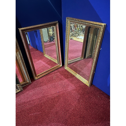 197 - Four Gilt Framed Mirrors (Largest 83 cm W x 114 cm H)