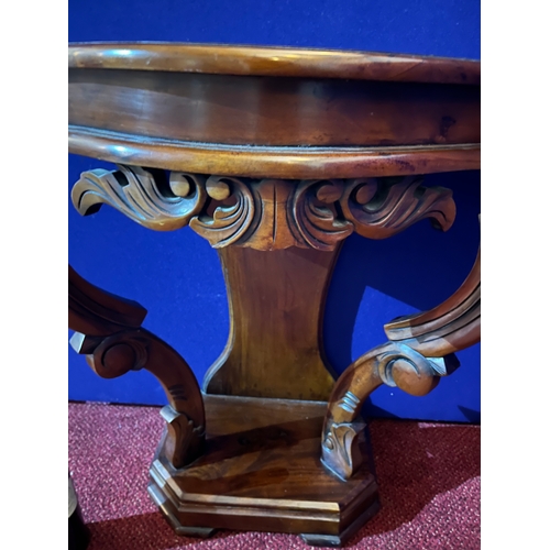 216 - Empire Style Mahogany Console Table (89 cm W x 76 cm H x 41 cm D)