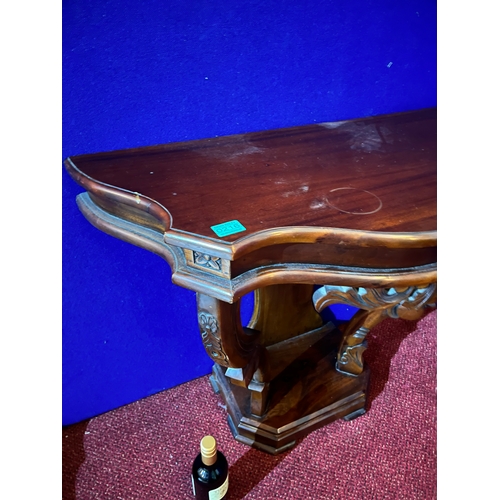 216 - Empire Style Mahogany Console Table (89 cm W x 76 cm H x 41 cm D)