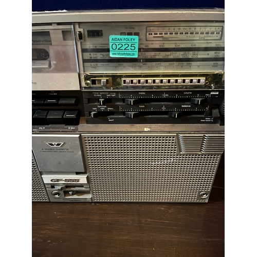 225 - Vintage Sharp Cassette Player/Radio (55 cm W x 32 cm H)