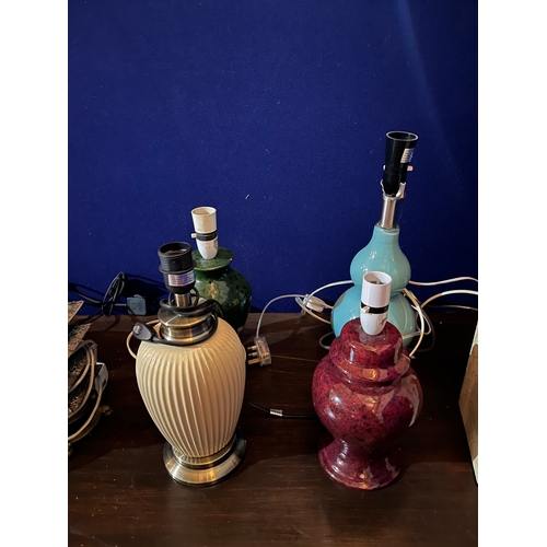 228 - Collection of Occasional Lamps including Two Pairs