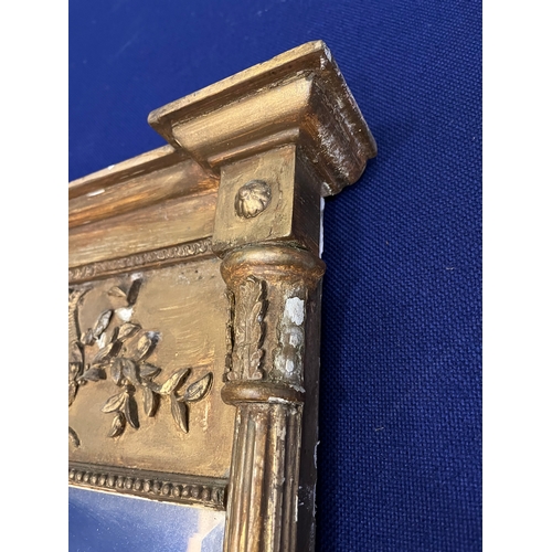 434 - Small Regency Gilt and Gesso Pier Mirror (42 cm W x 60 cm D)