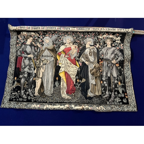 150 - Continental Medieval Style Tapestry (130 cm W x 90 cm H)