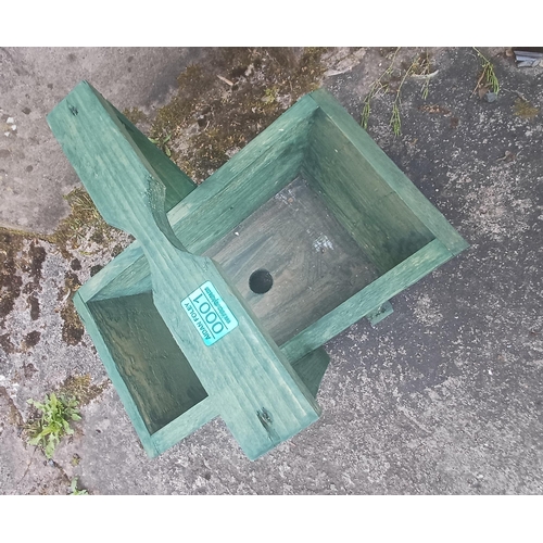 1 - 6 Wooden Garden Planters (Green)