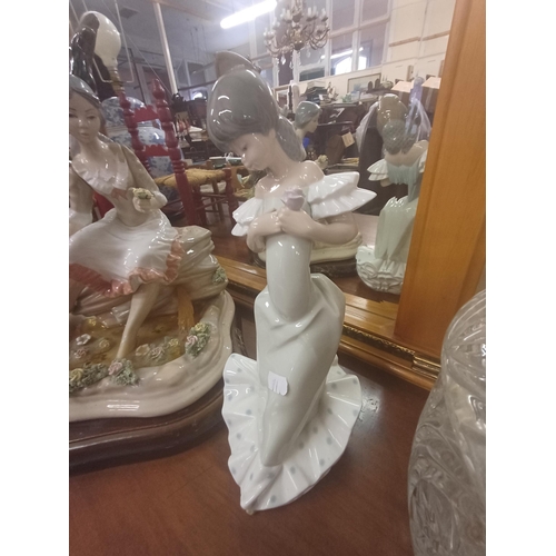 12 - Nao Porcelain Girl Figure and another