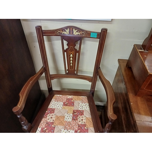 49 - Edwardian Inlaid Mahogany Ladies or Child's Armchair