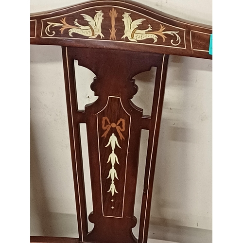 49 - Edwardian Inlaid Mahogany Ladies or Child's Armchair
