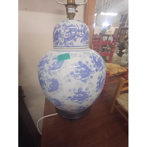 8 - Oriental Blue and White Table Lamp