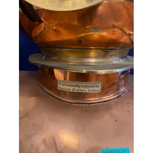 24 - Quality Copper and Brass Divers Helmet (50 cm W x 50 cm H)