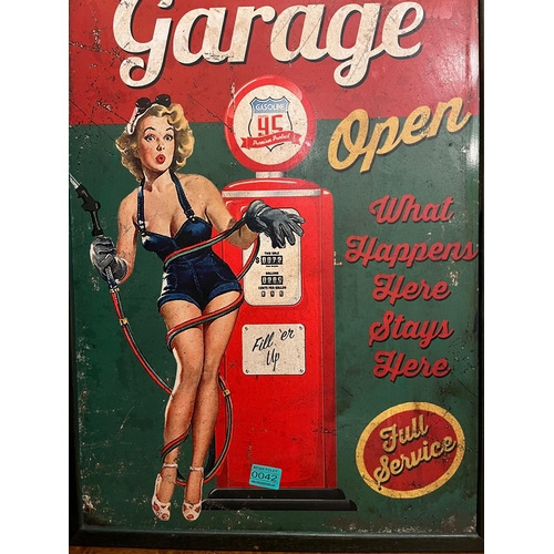 42 - Tune Up Garage, Cheeky Vintage Style Advertisement (51 cm W x 71 cm H)