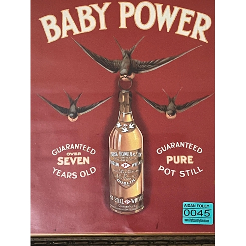 45 - Baby Power Pictorial Advertisement (36 cm W x 44cm H)