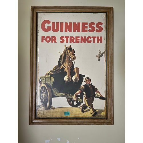 46 - Guinness For Strength Vintage Style Advertisement (59 cm W x 86 cm H)