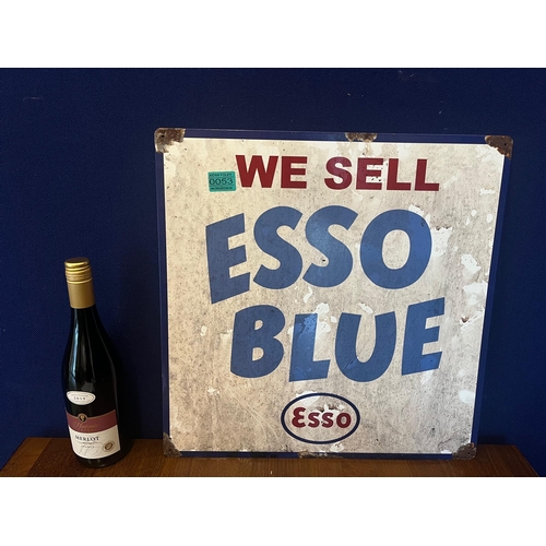 53 - Vintage Style Esso Blue Tin Sign (47 cm W x 46 cm H)