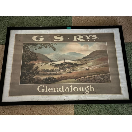 71 - G.S Rys Glendalough Vintage Style Pictorial Advertisement (105 cm W x 65 cm H)