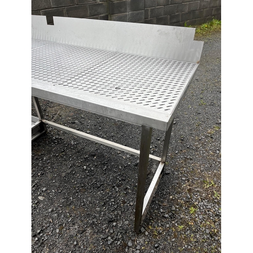 85 - Bespoke Under Counter Stainless Unit with Trays (240 cm W x 96 cm H x 60 cm D)