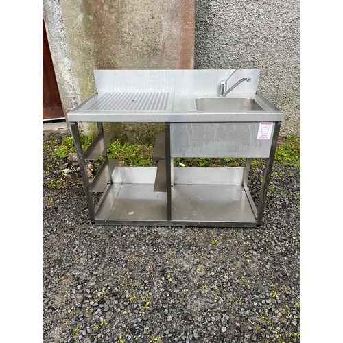 88 - Bespoke Under Counter Stainless Unit with Trays (120 cm W x 96 cm H x 59 cm D)
