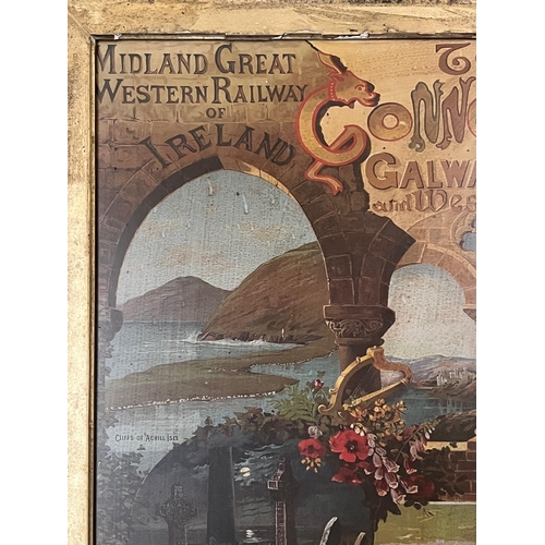 102 - Midland Great Western Railway Print in Decorative Frame (68 cm W x 80 cm H)