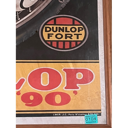 104 - Dunlop Fort 90' Vintage Style Print (70 cm W x 82cm H)