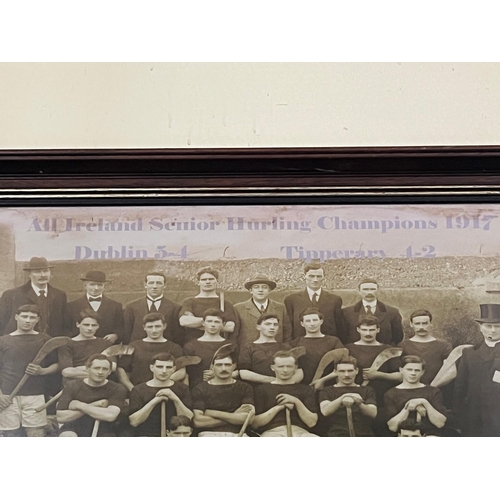 105 - Hurling Ireland Champions 1917 Dublin, Framed Print (59 cm W x 50 cm H)