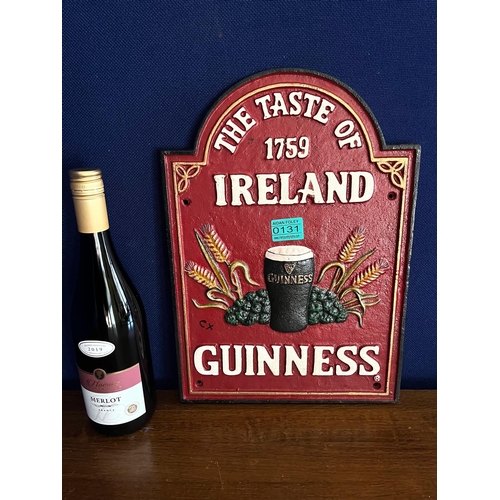 131 - The Taste of Ireland 1759 Guinness Vintage Style Metal Advertisement (28 cm W x 39 cm H)