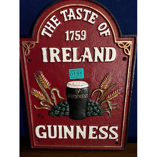 131 - The Taste of Ireland 1759 Guinness Vintage Style Metal Advertisement (28 cm W x 39 cm H)
