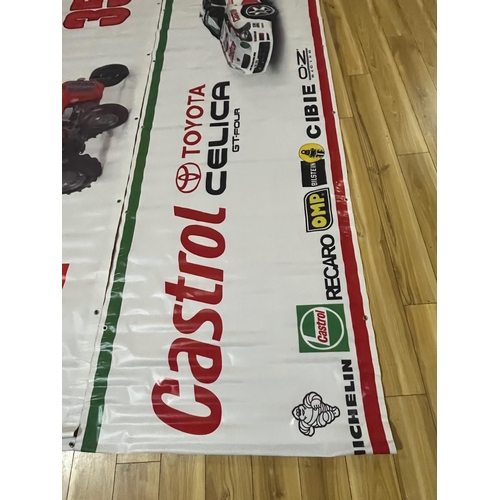 147 - Massey Ferguson and Castrol Toyota Banners (300cm H x 100 cm H)