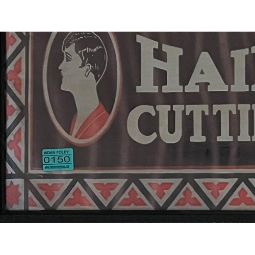 150 - Expert Hair Cutting Vintage Style Advertisement