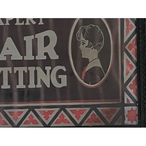 150 - Expert Hair Cutting Vintage Style Advertisement