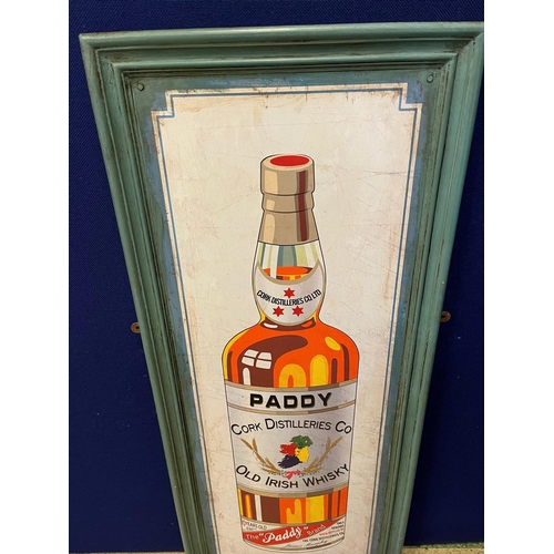 165 - Paddy Whiskey Cork Distilleries Co. Vintage Style Tin Sign (45 cm W x 110 cm H)