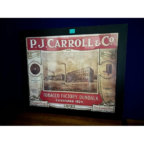 169 - PJ Carroll & Co Dundalk, Vintage Style Pictorial Advertisement (75 cm W x 64 cm H)