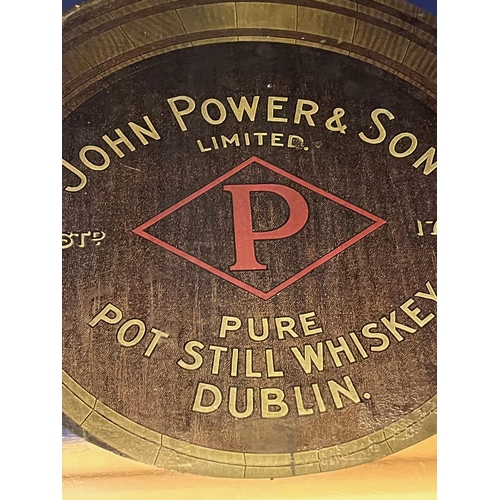 176 - Original John Power & Son Pot Still Whiskey Dublin (46 cm W x 62 cm H)