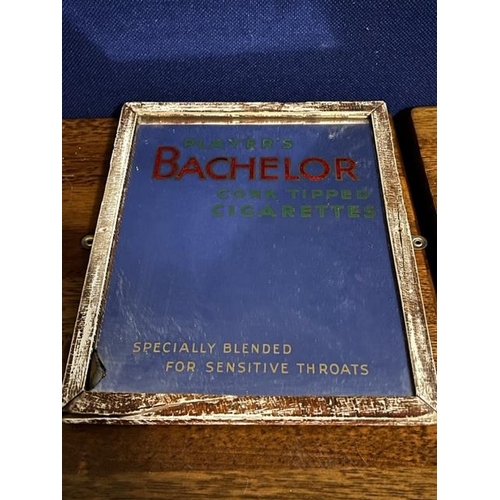 179 - Original Bachelor Cigarette Mirror, Ryans Pub Photograph and a Guinness Advertisement