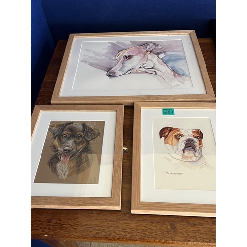 252 - Five Framed Pictures, Dog Interest