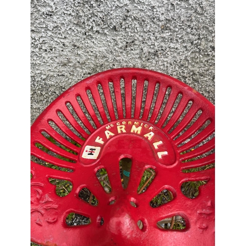 262 - McCormick Farmall Swivel Tractor Seat Stool (75cm H)