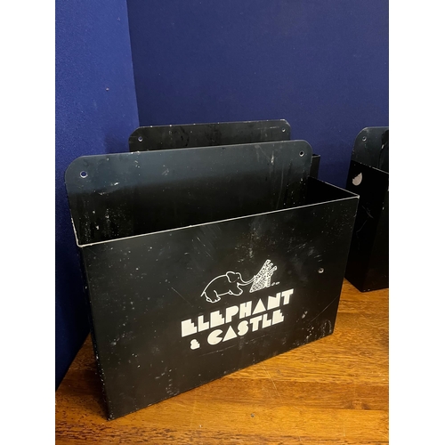 284 - Set of Four Metal Powder Coated Menu Holders (42cm W x 33 cm H)