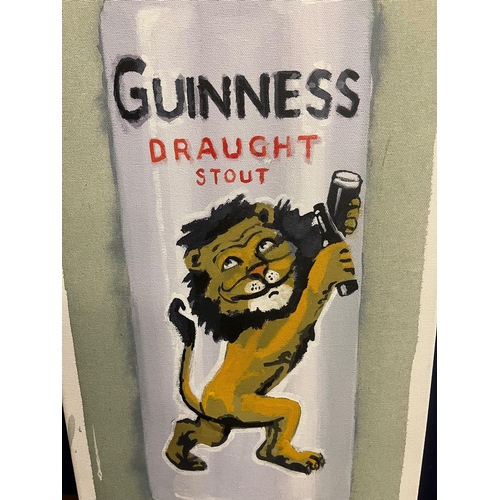 296 - Guinness Draught Stout, Oil on Canvas, Spillane 2020 (31 cm W x 61 cm H)