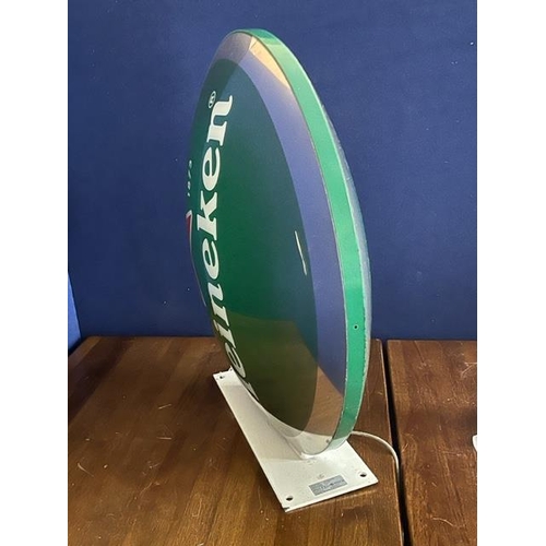 301 - Double Sided light Up Heineken Sign, Wall Mounted (70 cm Diameter)