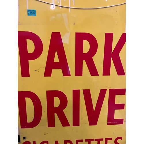 306 - Vintage Tin Park Drive Cigarette Sign (60 cm W x 92 cm H)