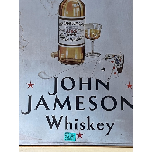 329 - John Jameson Dublin Whiskey Pictural Advertisement (52 cm W x 68 cm H)