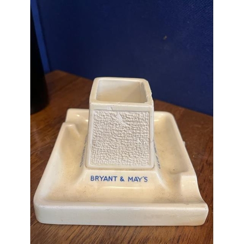 336 - Bryant & Mays Striker and Ash Tray, and a Collection of Ash Trays