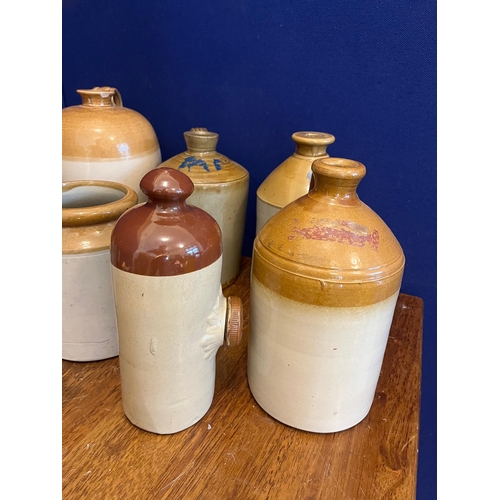 344 - Stanton's Bolton, Two Earthenware Jars and a Collection of Earthenware Items