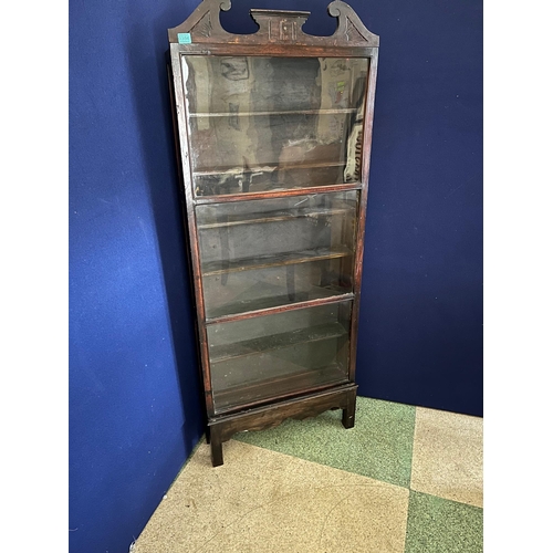 356 - Edwardian Gun Cabinet, Converted for Shelving (69 cm W x 175 cm H x 16 cm D)