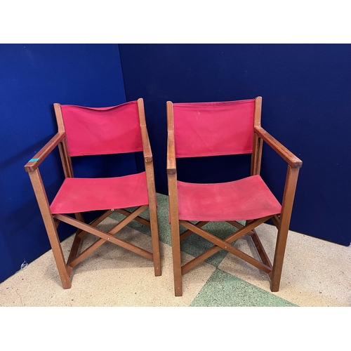 357 - Pair of Folding Director Style Chairs