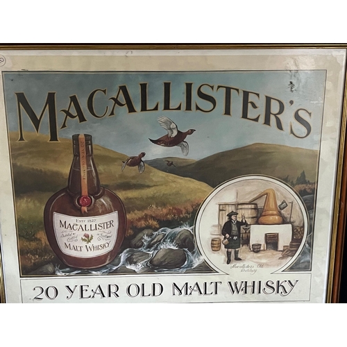 365 - McAllister's Malt Whiskey Make That a Double Famous Grouse Vintage Style Prints (67 cm W x 58 cm H)