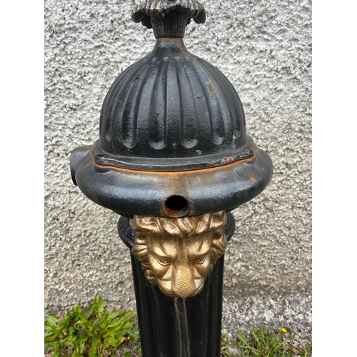 375 - Victorian Style Street Water Pump with Lions Mask (100 cm H)