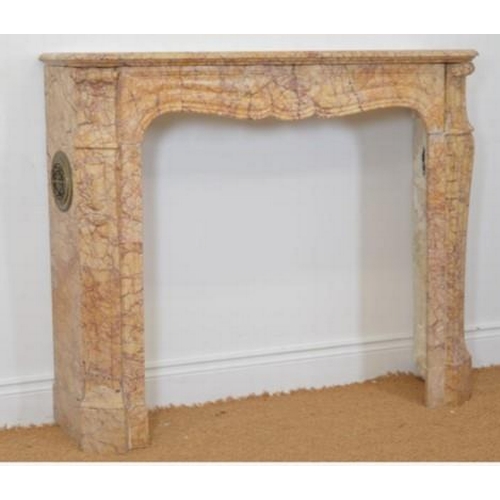 381 - Smart 19th Century French Sienna Marble Fire Surround (125 cm W)