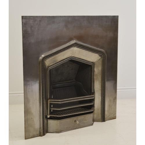 382 - Regency Style Polished Metal Fire Surround (101 cm W x 101 cm H)