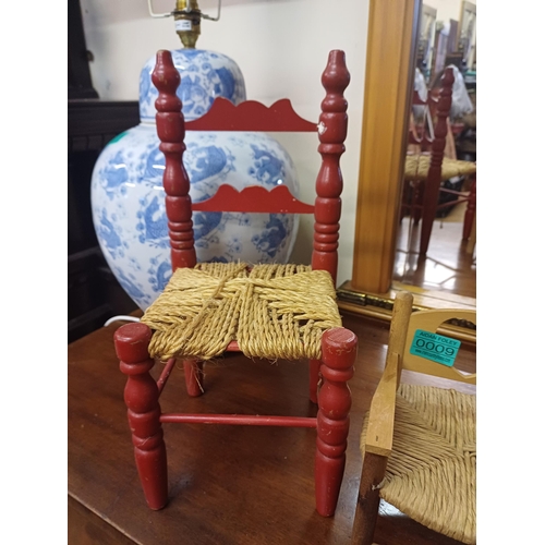 9 - Three Miniature Irish Vernacular Chairs