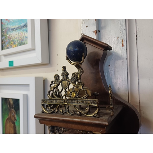 21 - Dutch Mahogany Canal Clock