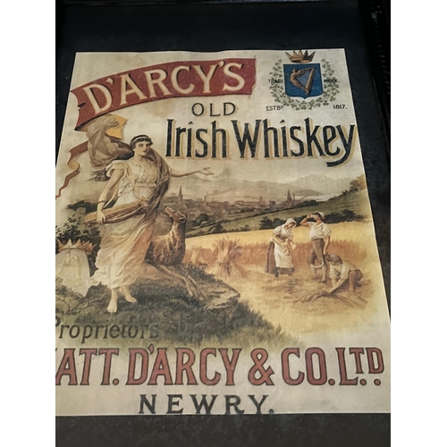 440 - Wills Gold Flake Cigarettes and Darcy's Irish Whiskey Vintage Pictural Advertisements